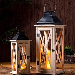 Wooden Candle (2pc)